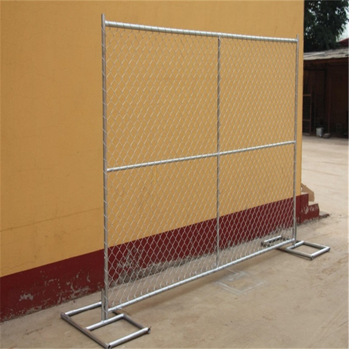 6ft x 12ft temporary chain link fence installed in our factory