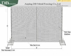 Used metal fence panels for sale / Tenporary fence panels / used chain link fence for sale