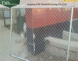 Used 8 foot galvanized chain link fence for sale