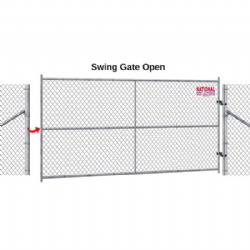 Durable chain-link panels with Stands, windscreens, and gates