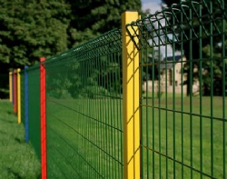 Powder Coated Welded Wire BRC Fencing used for south korea public place