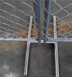 Trade assurance hot dipped galvanized 6'x12' temporary chain link fence panel