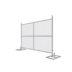 6ft × 8ft Temp Chain Link Fence