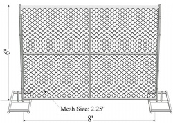 Temporary Construction Chain Link Fence Cost