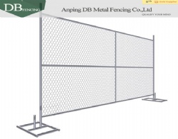 6*12ft high zinc temporary chain link fence for sale